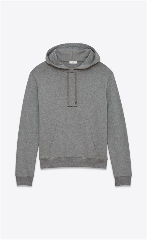 ysl grey sweater|yves saint laurent hoodies sweatshirts.